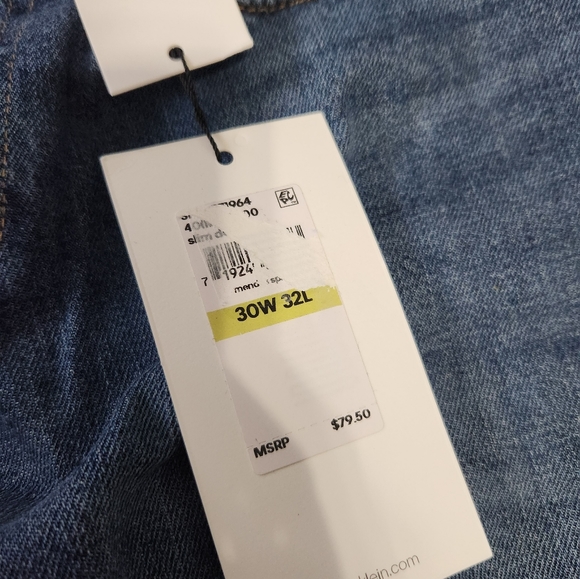 Calvin Klein Jeans | NWT Men's Slim Flit Blue Jeans - Picture 4 of 6